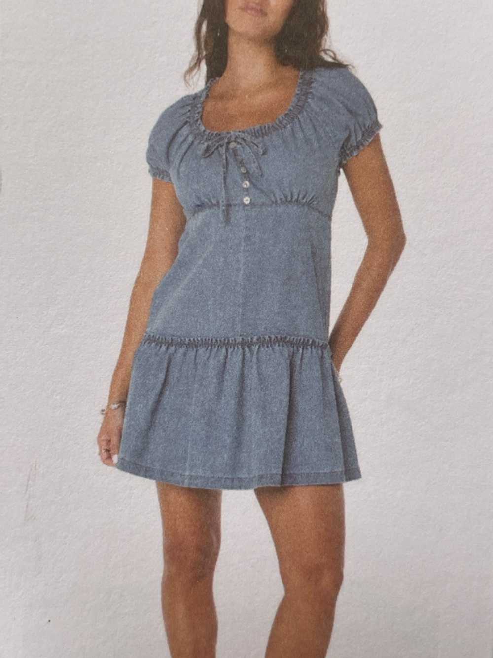 Celebrity Pink Denim Dress Small NWT